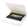 Binder Pencil Pouch, 10 x 7.38, Black/Clear - Image 2