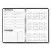 DayMinder Open-Schedule Weekly Appointment Book, 8.75 x 7, Black Cover, 12-Month (Jan to Dec): 2024 - Image 2