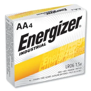 Industrial Alkaline Aa Batteries, 1.5 V, 24/box