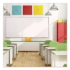 Porcelain Magnetic Whiteboard, 96 x 48, White Surface, Silver Aluminum Frame - Image 2