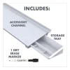 Glass Dry Erase Desktop Computer Pad, 18 x 6, White Surface - Image 2