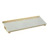 Glass Dry Erase Desktop Computer Pad, 18 x 6, Marble Surface