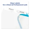 Print and Apply Index Maker Clear Label Dividers, 5-Tab, White Tabs, 11 x 8.5, White, 50 Sets - Image 3