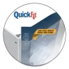 Quickfit Landscape Spreadsheet Round Ring View Binder, 3 Rings, 1" Capacity, 14 X 8.5, Black - Image 3