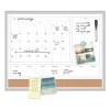 4N1 Magnetic Dry Erase Combo Board, 35 x 23, Tan/White Surface, Silver Aluminum Frame - Image 3