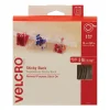 Sticky-Back Fasteners With Dispenser, Removable Adhesive, 0.75″ X 15 Ft, White