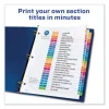 Customizable Table Of Contents Ready Index Dividers With Multicolor Tabs, 8-Tab, 1 To 8, 11 X 8.5, White, 3 Sets - Image 2