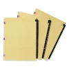 Preprinted Black Leather Tab Dividers w/Copper Reinforced Holes, 12-Tab, Jan. to Dec., 11 x 8.5, Buff, 1 Set - Image 2