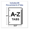 Preprinted Black Leather Tab Dividers w/Copper Reinforced Holes, 31-Tab, 1 to 31, 11 x 8.5, Buff, 1 Set - Image 3