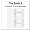 Customizable TOC Ready Index Black and White Dividers, 5-Tab, 1 to 5, 11 x 8.5, 1 Set - Image 2