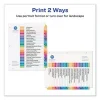 Customizable Table Of Contents Ready Index Dividers With Multicolor Tabs, 8-Tab, 1 To 8, 11 X 8.5, Translucent, 1 Set - Image 2