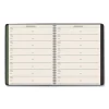 Recycled Weekly Vertical-Column Format Appointment Book, 8.75 x 7, Black Cover, 12-Month (Jan to Dec): 2024 - Image 2