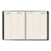 Recycled Weekly Vertical-Column Format Appointment Book, 11 x 8.25, Green Cover, 12-Month (Jan to Dec): 2024 - Image 2