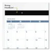 Easy-to-Read Monthly Desk Pad, 22 x 17, White/Blue Sheets, Black Binding, Clear Corners, 12-Month (Jan to Dec): 2024