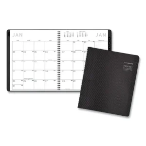 Contemporary Monthly Planner, Premium Paper, 11 x 9, Graphite Cover, 12-Month (Jan to Dec): 2024