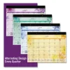 Beautiful Day Desk Pad Calendar, Floral Artwork, 21.75 x 17, Assorted Color Sheets, Black Binding, 12-Month (Jan-Dec): 2024 - Image 2