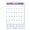 Monthly Wall Calendar with Ruled Daily Blocks, 20 x 30, White Sheets, 12-Month (Jan to Dec): 2024