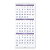 Deluxe Three-Month Reference Wall Calendar, Vertical Orientation, 12 x 27, White Sheets, 14-Month (Dec to Jan): 2023 to 2025