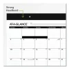 Monthly Refillable Desk Pad, 22 x 17, White Sheets, Black Binding, Black Corners, 12-Month (Jan to Dec): 2024 - Image 2