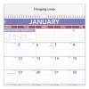Two-Month Wall Calendar, 22 x 29, White/Blue/Red Sheets, 12-Month (Jan to Dec): 2024 - Image 2