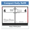 Compact Desk Calendar Refill, 3 x 3.75, White Sheets, 12-Month (Jan to Dec): 2024
