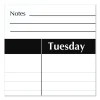 Academic Year Ruled Desk Pad, 21.75 x 17, White Sheets, Black Binding, Black Corners, 16-Month (Sept to Dec): 2023 to 2024 - Image 3