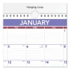 Move-A-Page Three-Month Wall Calendar, 12 x 27, White/Red/Blue Sheets, 15-Month (Dec to Feb): 2023 to 2025 - Image 3