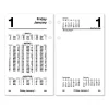 Financial Desk Calendar Refill, 3.5 x 6, White Sheets, 12-Month (Jan to Dec): 2024