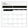 Contemporary Monthly Desk Pad, 18 x 11, White Sheets, Black Binding/Corners,12-Month (Jan to Dec): 2024 - Image 2