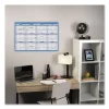 Horizontal Reversible/Erasable Wall Planner, 36 x 24, White/Blue Sheets, 12-Month (Jan to Dec): 2024 - Image 3
