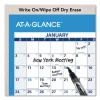 Horizontal Reversible/Erasable Wall Planner, 36 x 24, White/Blue Sheets, 12-Month (Jan to Dec): 2024 - Image 2