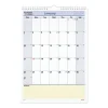 QuickNotes Wall Calendar, 12 x 17, White/Blue/Yellow Sheets, 12-Month (Jan to Dec): 2024
