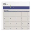 Fashion Color Desk Pad, 22 x 17, Stone/Blue Sheets, Blue Binding, Clear Corners, 12-Month (Jan to Dec): 2024 - Image 2