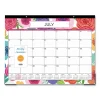 Mahalo Academic Desk Pad, Floral Artwork, 22 x 17, Black Binding, Clear Corners, 12-Month (July to June): 2023 to 2024