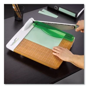 Carbotitanium Guillotine Paper Trimmer, 30 Sheets, 15″ Cut Length, Metal/wood Composite Base, 15 X 25