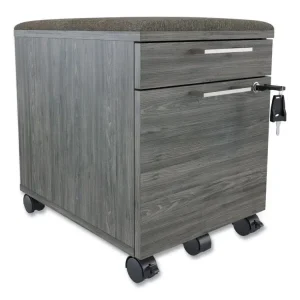 Prestige Mobile Pedestal File, Left Or Right, 2-Drawers: Box/file, Legal/letter, Gray, 15.6" X 21" X 20.7"