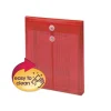 Poly String and Button Interoffice Envelopes, Open-Side (Horizontal), 9.75 x 11.63, Transparent Red, 5/Pack - Image 3