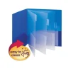 Poly Ten-Pocket Subject Folder, 500-Sheet Capacity, 11 x 8.5, Assorted Cover Colors, 2/Pack - Image 2