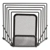 Metal Incline Sorter With Wire Mesh Mobile Device Holder, 6 Sections, 7.48 X 8.77 X 7.55, Matte Black - Image 3