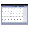 Monthly Desk Pad Calendar, 11 x 8.5, White/Blue/Green Sheets, Black Binding, 12-Month (Jan to Dec): 2024 - Image 3