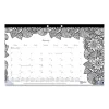 Monthly Desk Pad Calendar, DoodlePlan Coloring Pages, 17.75 x 10.88, Black Binding, Clear Corners, 12-Month (Jan-Dec): 2024 - Image 4