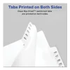 Preprinted Legal Exhibit Side Tab Index Dividers, Avery Style, 26-Tab, G, 11 x 8.5, White, 25/Set, (1407) - Image 3