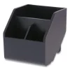 Konnect Desktop Organizer Short Storage Bin, 3.4" x 3.5" x 3.5", Black - Image 3