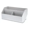 Konnect Desktop Organizer Wide Storage Bin, 7.5" x 3.5" x 3.5", White - Image 2