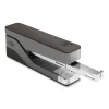 Desktop Aluminum Half Strip Stapler, 25-Sheet Capacity, Gray/Black