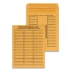 Deluxe Interoffice Press And Seal Envelopes, #97, Two-Sided Three-Column Format, 10 X 13, Brown Kraft, 100/box