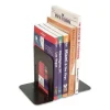 Steel Bookends, Nonskid, 5.88 x 8.25 x 9, Black, 1 Pair - Image 2