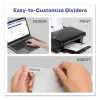 Insertable Big Tab Plastic Dividers, 5-Tab, 11 X 8.5, Clear, 1 Set - Image 2