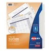 Insertable Big Tab Plastic Dividers, 5-Tab, 11 X 8.5, Clear, 1 Set