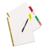 Write and Erase Big Tab Paper Dividers, 5-Tab, 11 x 8.5, White, Assorted Tabs, 1 Set - Image 2